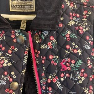 Girls size 4Y Joules floral barn jacket.